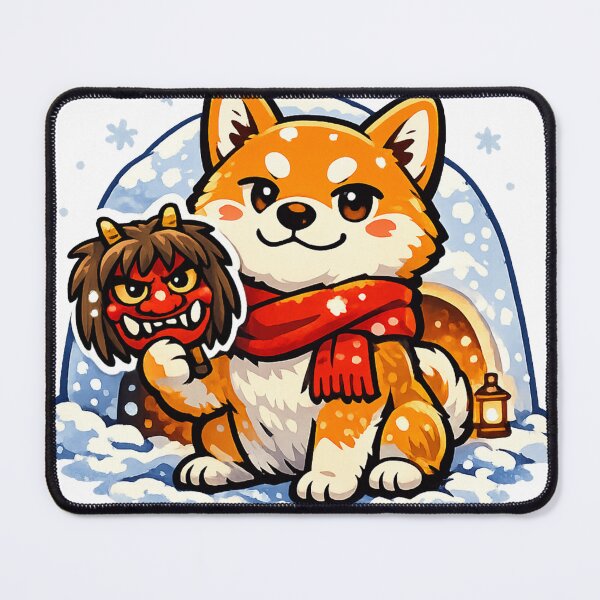 Item preview, Akita Namahage Shiba Inu Sticker | Cute Japanese Winter Dog | Kawaii Japan Culture Anime Design designed and sold by kawaii animal store (in Japan).