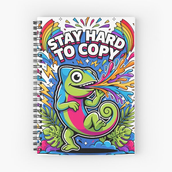 Item preview, Stay Hard To Copy Chameleon designed and sold by CutePawCreation.