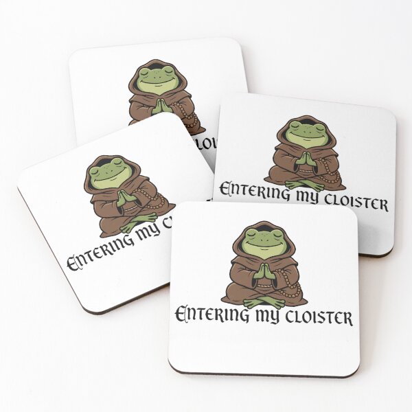 Item preview, Entering My Cloister - Funny Frog Monk Meditation designed and sold by TheBeesForYou.