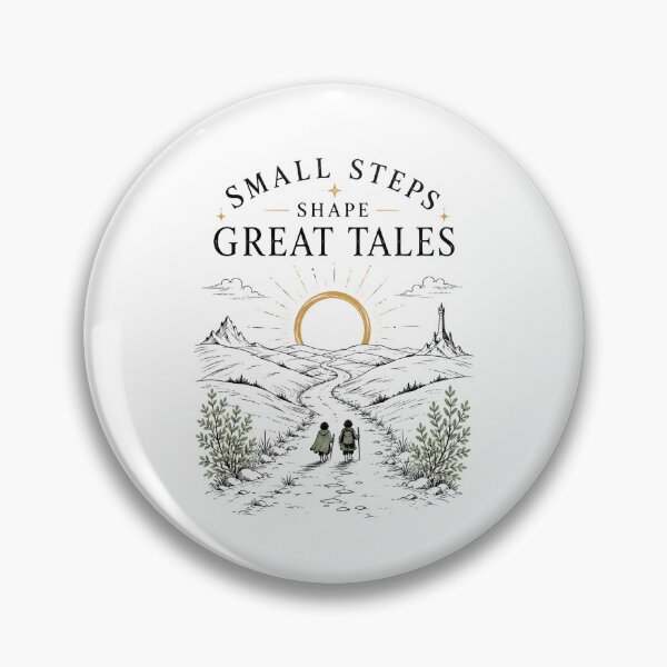 Item preview, Small Steps Shape Great Tales Wholesome Fantasy Quote designed and sold by Fenay Designs.