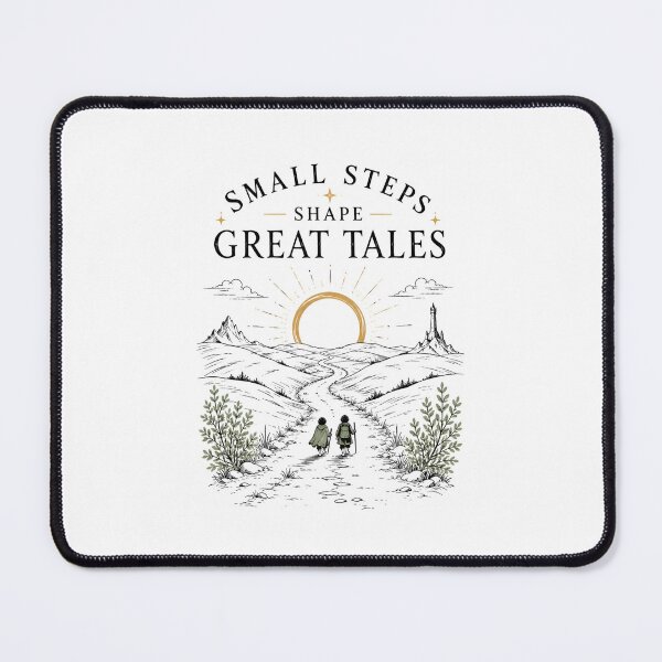 Item preview, Small Steps Shape Great Tales Wholesome Fantasy Quote designed and sold by Fenay Designs.