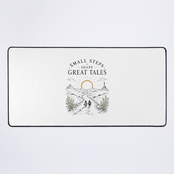 Item preview, Small Steps Shape Great Tales Wholesome Fantasy Quote designed and sold by Fenay Designs.