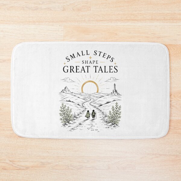 Item preview, Small Steps Shape Great Tales Wholesome Fantasy Quote designed and sold by Fenay Designs.
