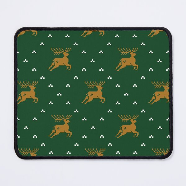 Item preview, Reindeer Sweater Pattern on Green designed and sold by longneckgoosie.