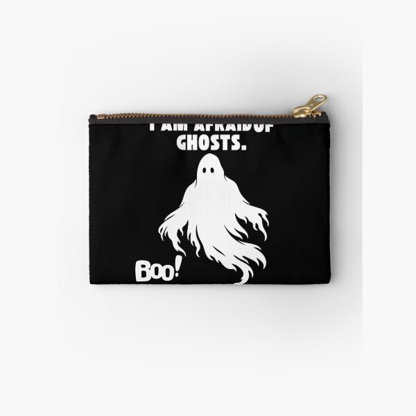 Item preview, I Am Afraid of Ghosts Boo Funny Halloween Ghost T-Shirt Design designed and sold by Wirath Shop.