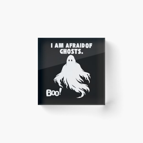 Item preview, I Am Afraid of Ghosts Boo Funny Halloween Ghost T-Shirt Design designed and sold by Wirath Shop.