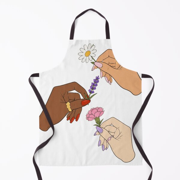 Item preview, Hands Sharing Flowers Diverse Skin Tones Illustration designed and sold by DjFreeq.