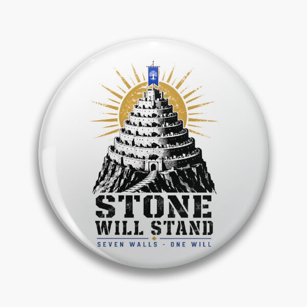 Item preview, Stone Will Stand Seven Walls One Will Fantasy Fortress designed and sold by Fenay Designs.