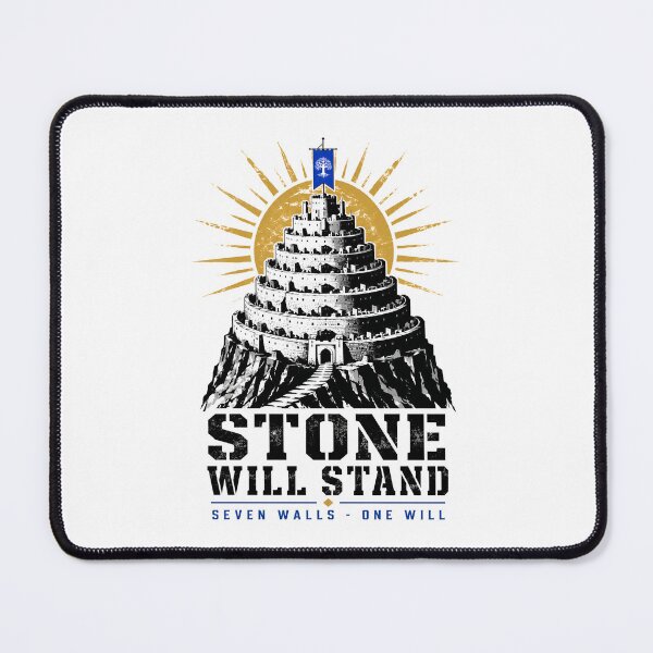 Item preview, Stone Will Stand Seven Walls One Will Fantasy Fortress designed and sold by Fenay Designs.
