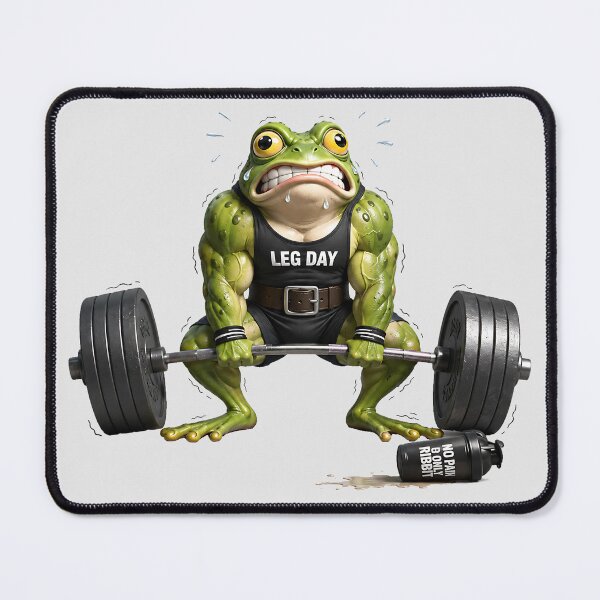 Item preview, Gym Frog Leg Day Deadlift No Pain Only Ribbit designed and sold by MythicCotton.