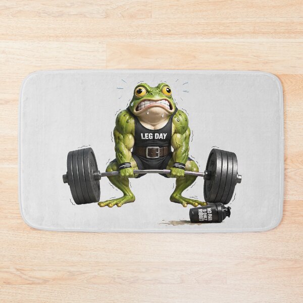 Item preview, Gym Frog Leg Day Deadlift No Pain Only Ribbit designed and sold by MythicCotton.