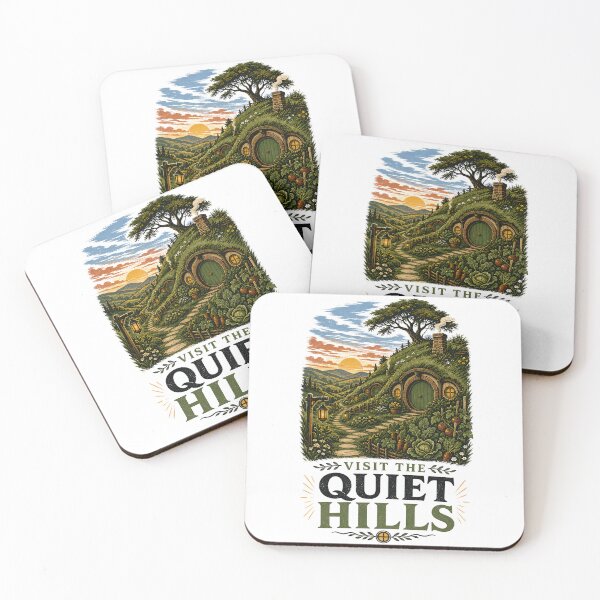 Item preview, Visit The Quiet Hills Cozy Fantasy Halfling Home Sunset designed and sold by Fenay Designs.