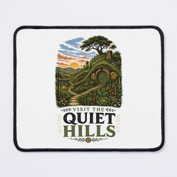 Item preview, Visit The Quiet Hills Cozy Fantasy Halfling Home Sunset designed and sold by Fenay Designs.
