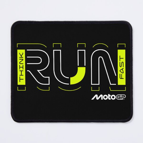 Item preview, Think Run Fast MotoGP Racing Geometric Typography designed and sold by Stotee.