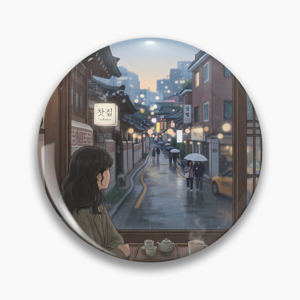 Item preview, Seoul Escape: Peaceful Teahouse View in a Traditional Alley designed and sold by SOOstudio73.