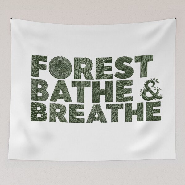 Item preview, Forest Nature Texture Type Botanical Letter Art Print Sticker Woodland Ecology Gift designed and sold by sharifex.