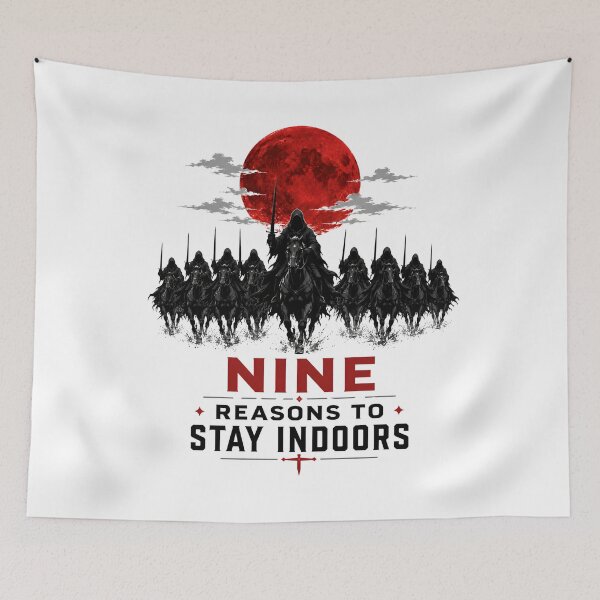 Item preview, Nine Reasons To Stay Indoors Dark Fantasy Wraith Art designed and sold by Fenay Designs.