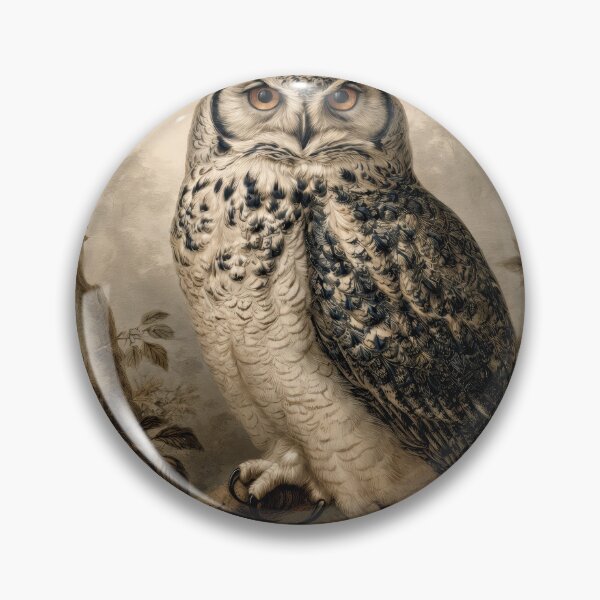 Item preview, T-Shirt - Sticker - Vintage Eurasian Eagle-Owl Print designed and sold by ForeverPrintsOK.