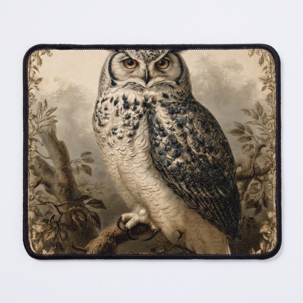 Item preview, T-Shirt - Sticker - Vintage Eurasian Eagle-Owl Print designed and sold by ForeverPrintsOK.
