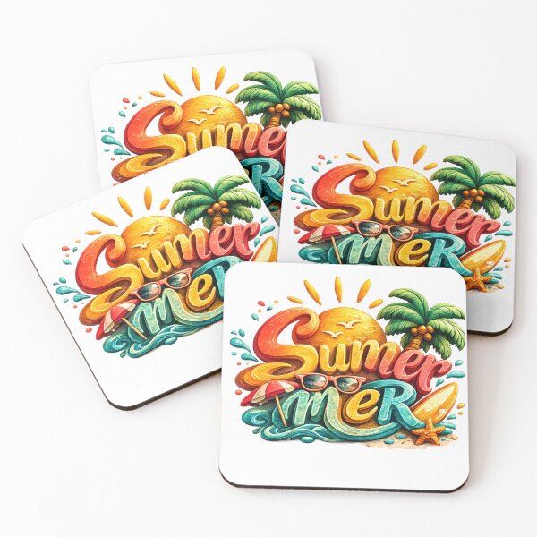 Item preview, Vibrant Summer Vibes Typographic Art designed and sold by GUINewAlex.