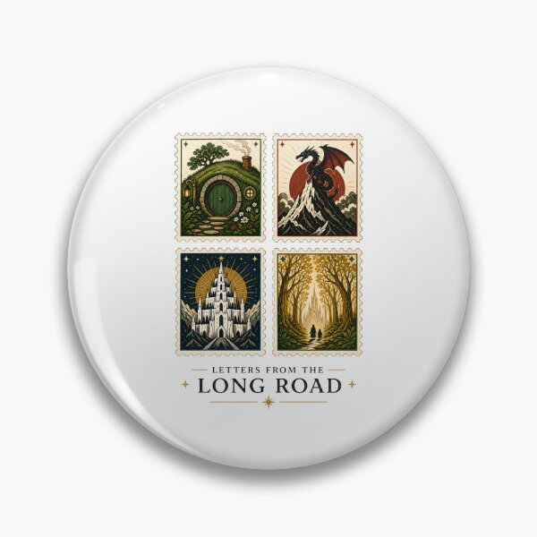 Item preview, Letters From The Long Road Vintage Fantasy Stamp Art designed and sold by Fenay Designs.