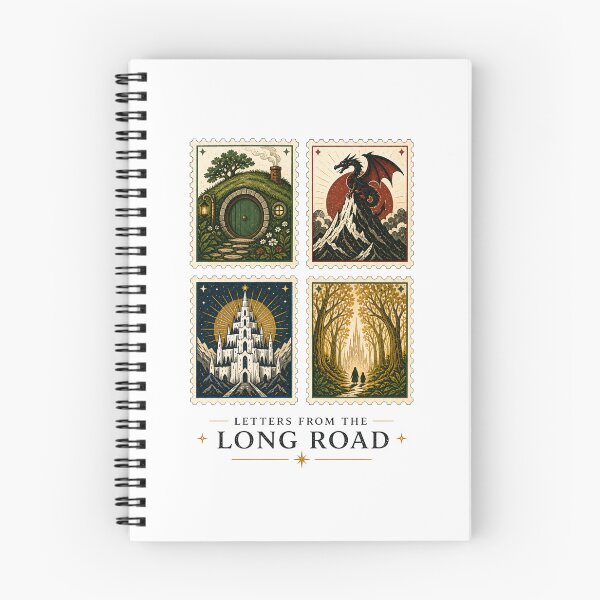 Item preview, Letters From The Long Road Vintage Fantasy Stamp Art designed and sold by Fenay Designs.