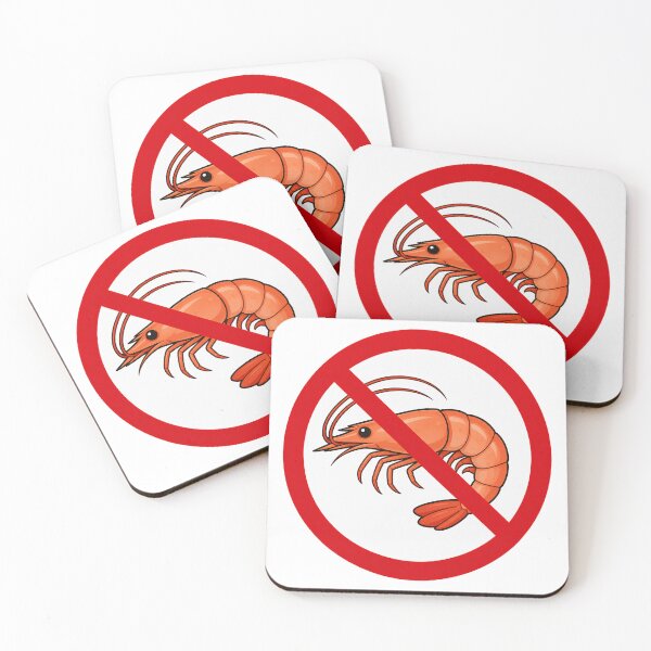 Item preview, No Shrimp Funny Anti Shrimp Seafood Design designed and sold by MonkiFlipp.