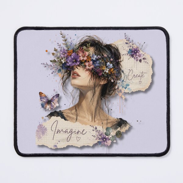 Item preview, Bloom Beyond Sight | Floral Woman Art Print designed and sold by anniiKSR.