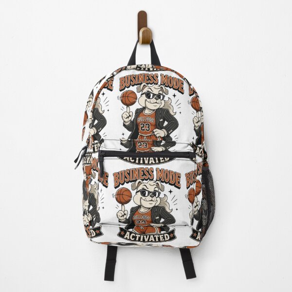 Item preview, Business Mode Activated Cute Bulldog Basketball Vintage Mascot designed and sold by Bhinfy.