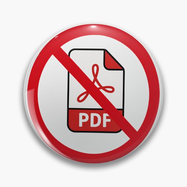 Artikelvorschau, Kein PDF – Lustiges Anti-PDF-Dateiformat-Design entworfen und verkauft von MonkiFlipp.