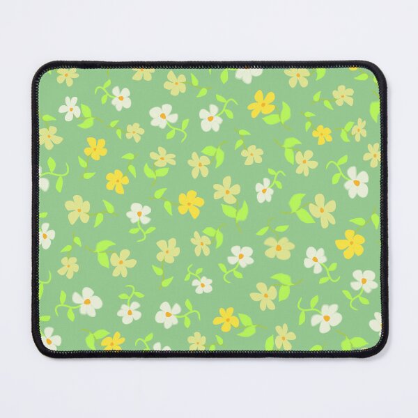 Item preview, Ditsy Yellow on Green designed and sold by Indra's Net.