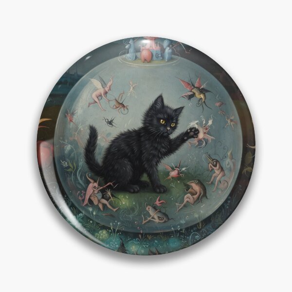 Item preview, Black Cat in the Garden of Delights designed and sold by AgingeR.