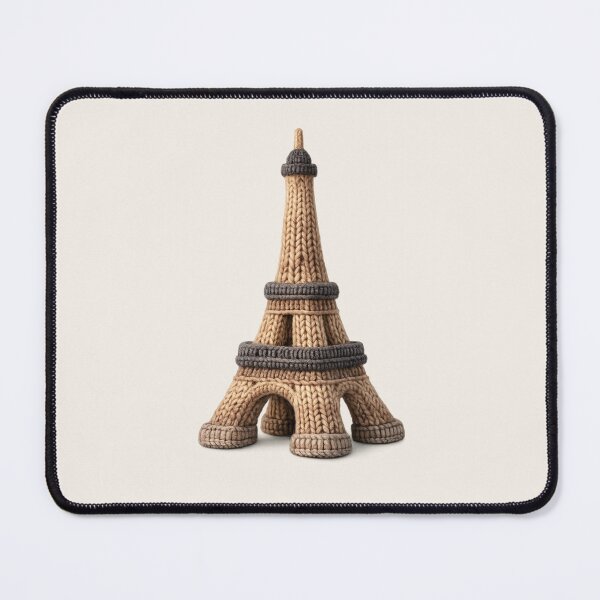 Item preview, Cute Knitted Eiffel Tower Plush | Cozy Kawaii Handmade Travel Landmark designed and sold by Moons Studio.