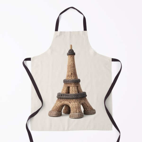 Item preview, Cute Knitted Eiffel Tower Plush | Cozy Kawaii Handmade Travel Landmark designed and sold by Moons Studio.