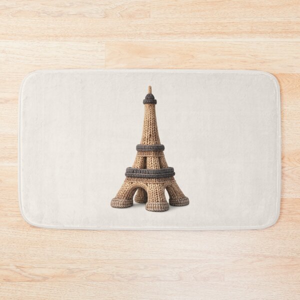 Item preview, Cute Knitted Eiffel Tower Plush | Cozy Kawaii Handmade Travel Landmark designed and sold by Moons Studio.