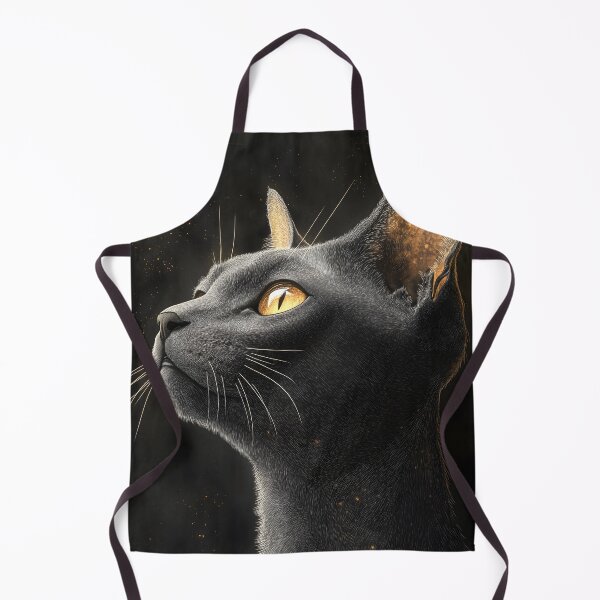 Item preview, Sphynx Cat Golden Eyes Black Feline Mystic Moonwatcher designed and sold by mildaclairmo.