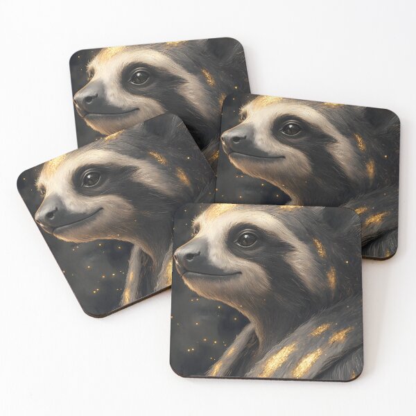 Item preview, Sloth Golden Fur Fantasy Animal Mystic Forest Dream designed and sold by mildaclairmo.
