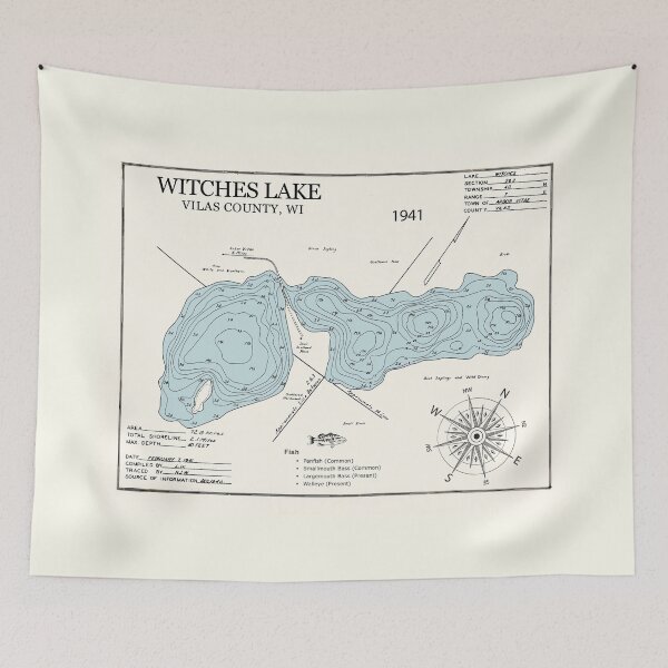 Item preview, Witches Lake - Vilast County WI  designed and sold by Jean Plout.