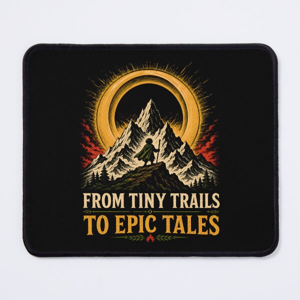 Item preview, From Tiny Trails To Epic Tales Mountain Ring Journey Art designed and sold by Fenay Designs.