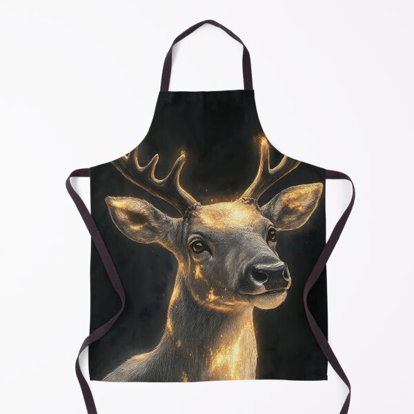Item preview, Reindeer Caribou Golden Antlers Forest Spirit Glow designed and sold by mildaclairmo.