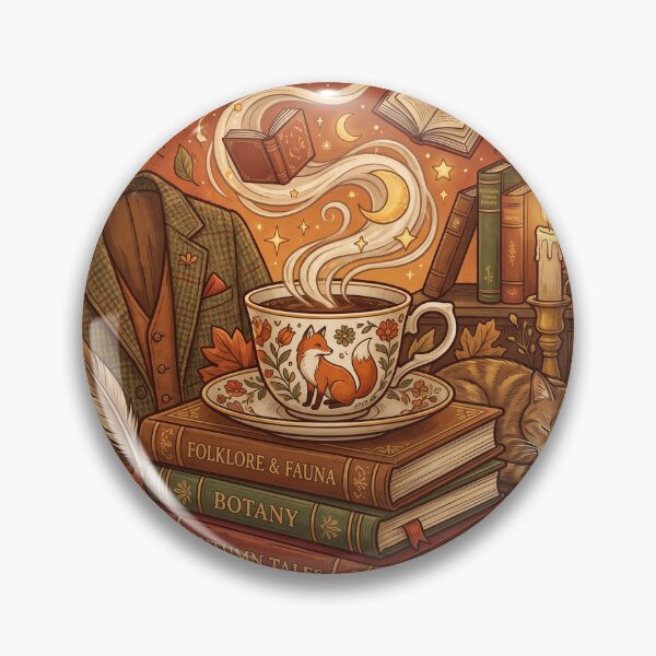 Item preview, Cozy Academia Autumn Books and Magical Coffee designed and sold by pohapoha181.