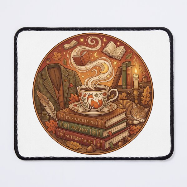 Item preview, Cozy Academia Autumn Books and Magical Coffee designed and sold by pohapoha181.