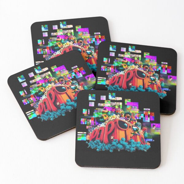 Item preview, Retro Pop Culture Glitch Art Colorful 3D Typography designed and sold by Dream Weave Studio.