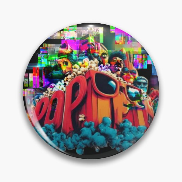 Item preview, Retro Pop Culture Glitch Art Colorful 3D Typography designed and sold by Dream Weave Studio.