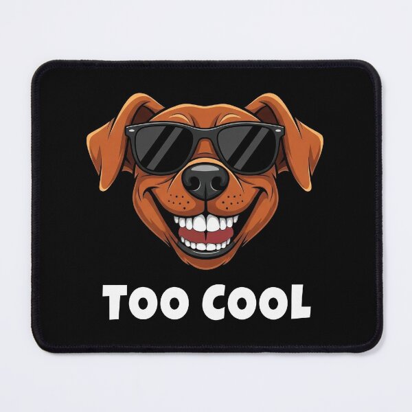 Item preview, Too Cool Funny Dog Glasses Retro Cartoon Graphic designed and sold by DigitalArtx-com.