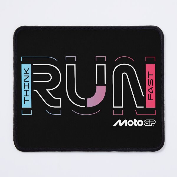 Item preview, Think Run Fast MotoGP Racing Geometric Typography designed and sold by Stotee.