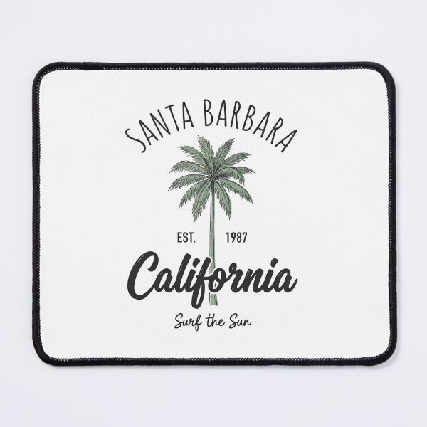 Item preview, Santa Barbara California Vintage Surf Palm Tree designed and sold by Emerald Deep.