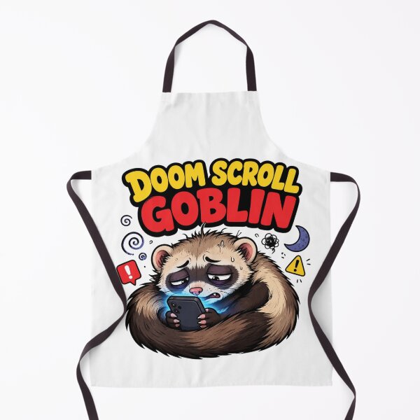 Item preview, Funny Ferret Doomscrolling Phone Gift designed and sold by Gentlestate.