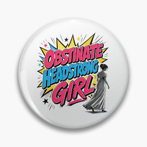Item preview, Obstinate Headstrong Girl Pride and Prejudice Pop Art designed and sold by Fenay Designs.