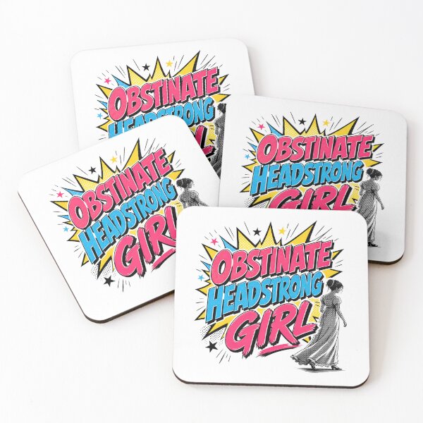 Item preview, Obstinate Headstrong Girl Pride and Prejudice Pop Art designed and sold by Fenay Designs.